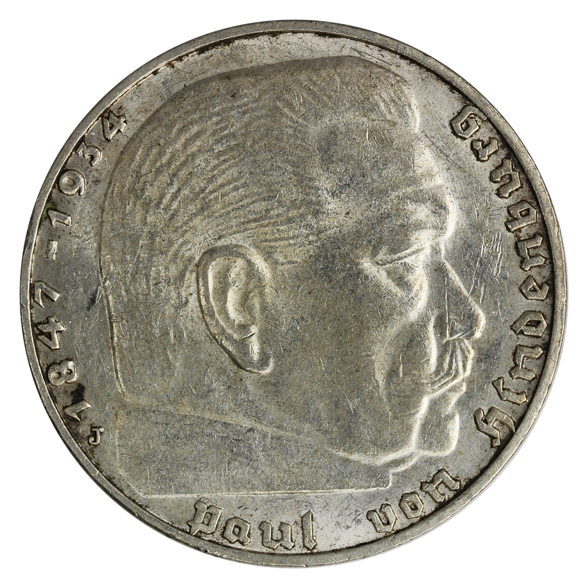 German Third Reich 1939J 2 Marks AU-UNC (AU55)