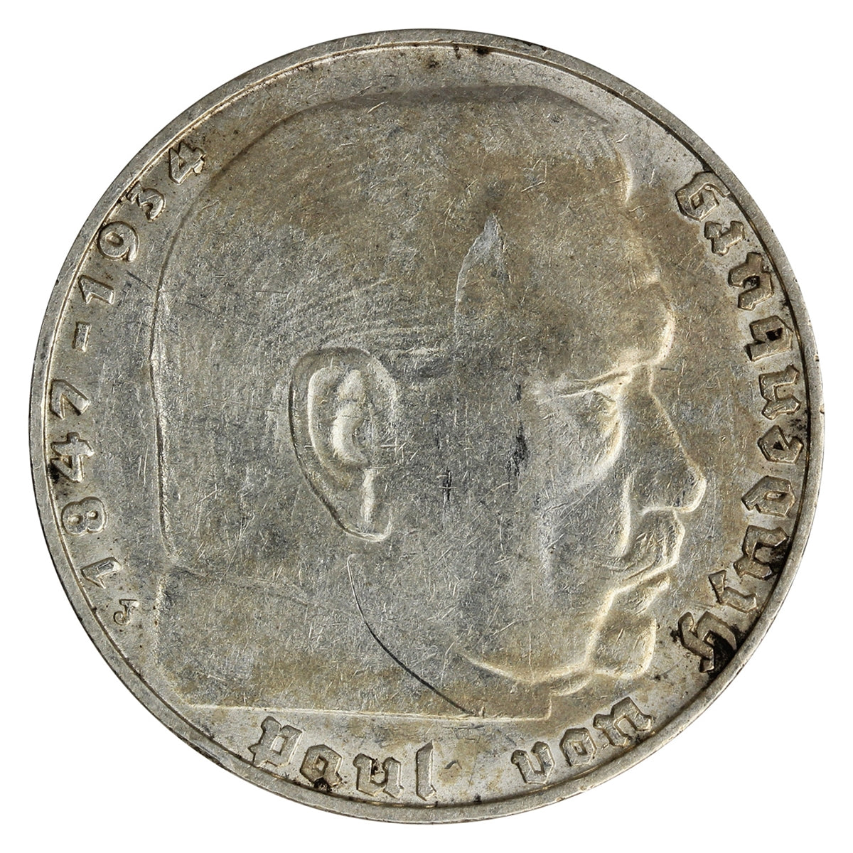 German Third Reich 1939J 2 Marks EF-AU (EF45)