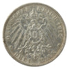 German States 1912F Wurttemberg 3 Marks Almost Uncirculated (AU50)