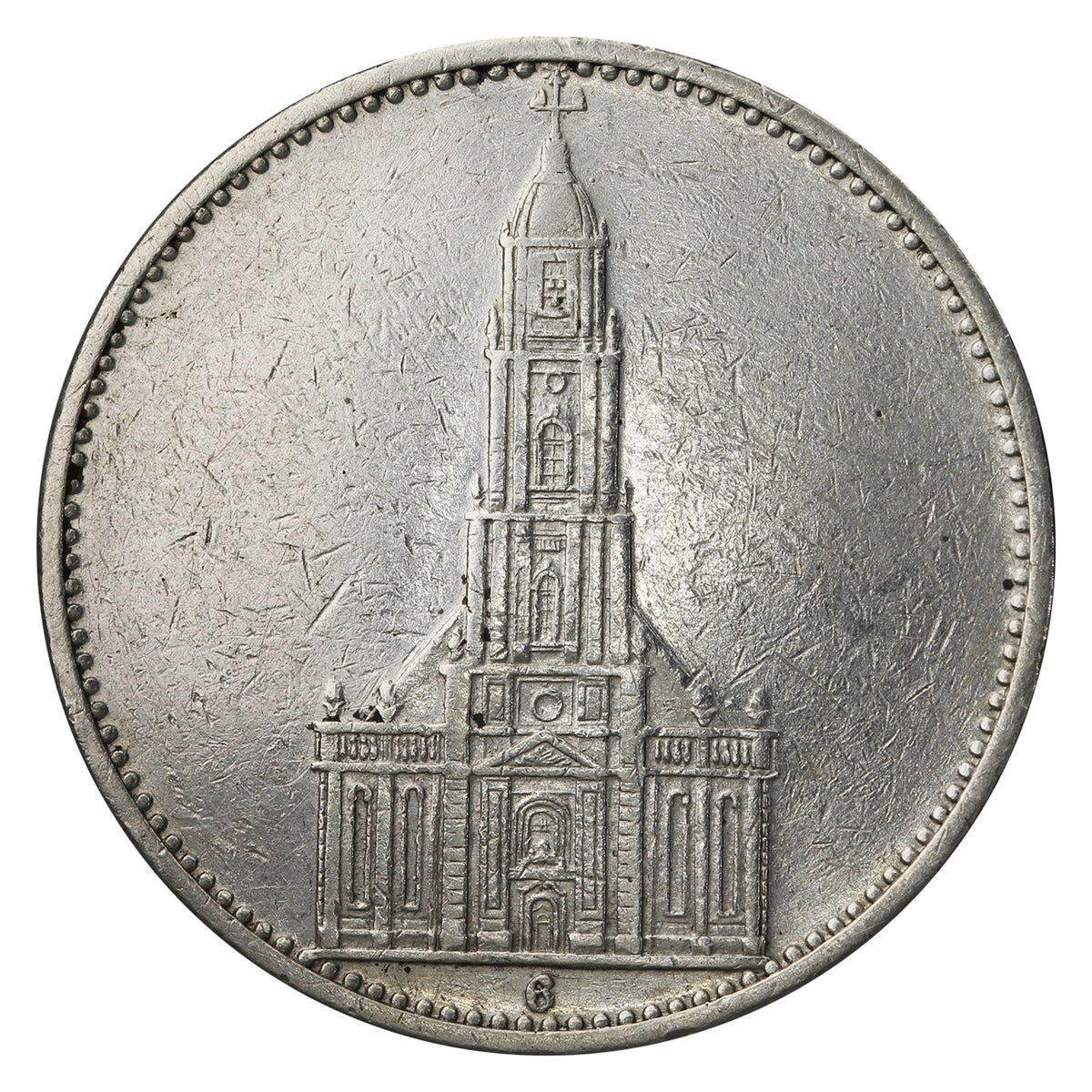 German Third Reich 1934G Potsdam 5 Marks Extra Fine (EF40)