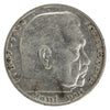German Third Reich 1935D Hindenburg 5 Mark Very Fine (VF20)