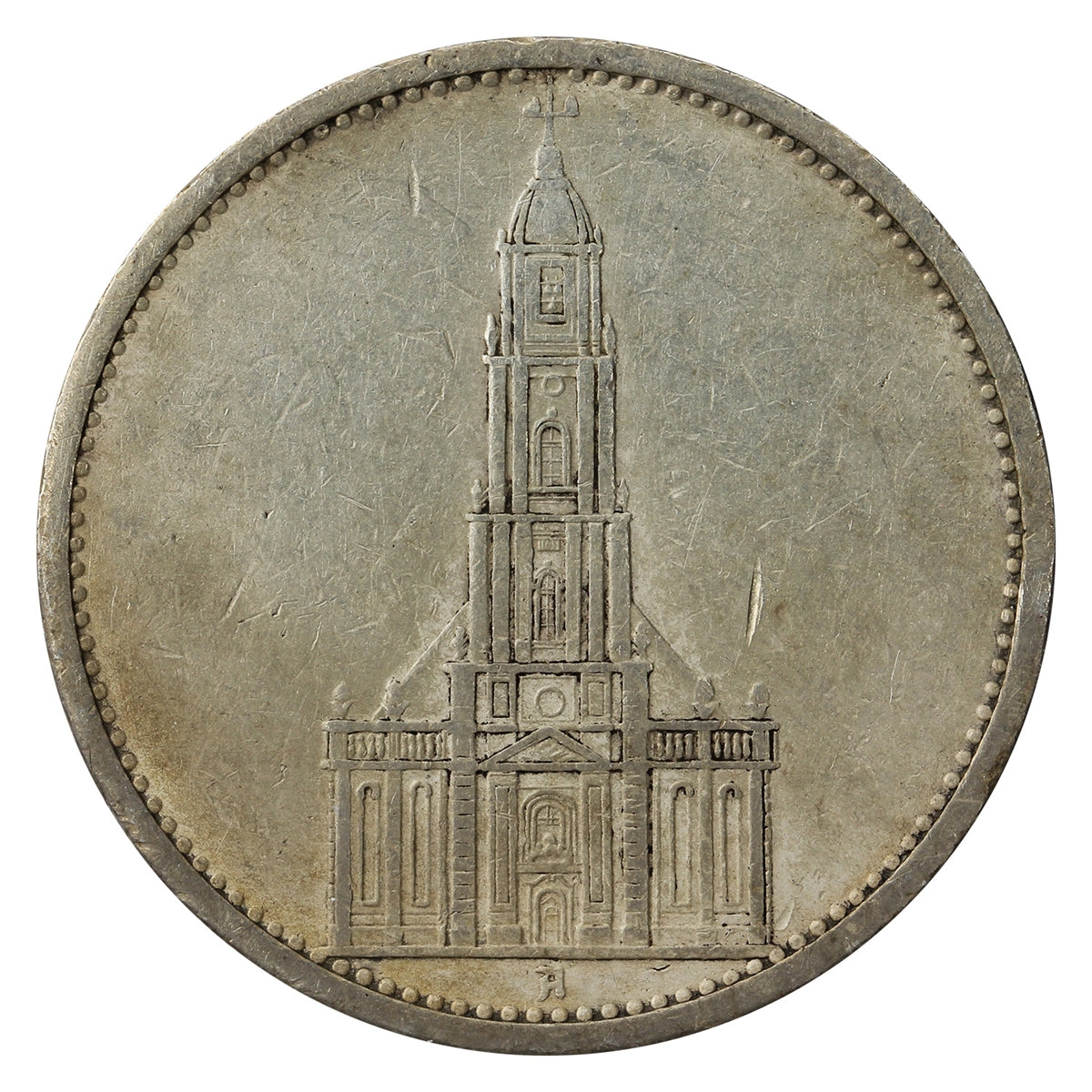 German Third Reich 1935A Potsdam 5 Mark F-VF (F15)