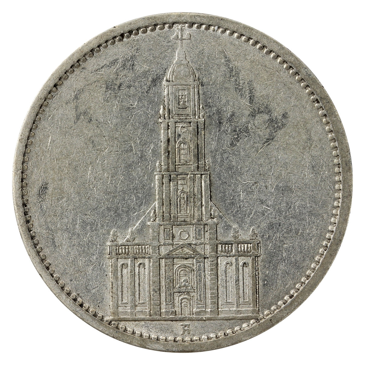 German Third Reich 1935F Potsdam 5 Mark Very Fine (VF20)