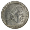German Third Reich 1936F Swastika 5 Marks EF-AU (EF45)