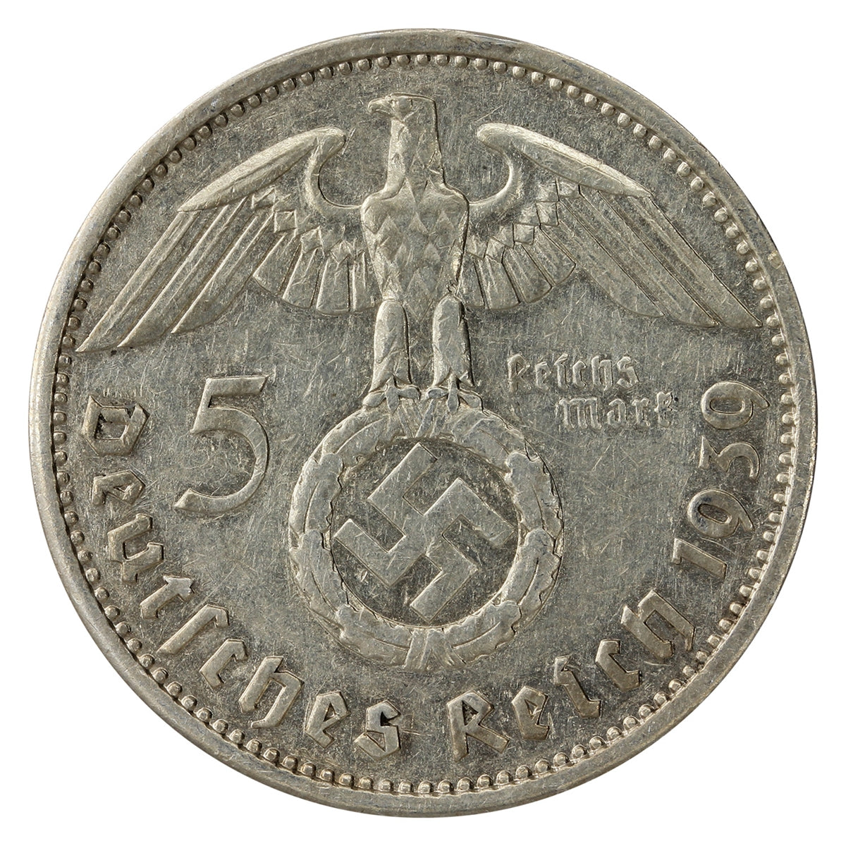 German Third Reich 1939A 5 Marks Very Fine (VF20)