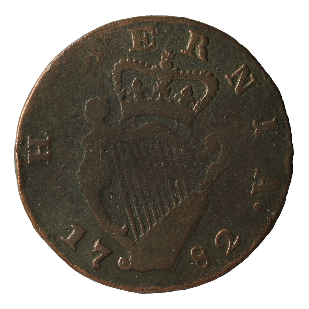 Ireland 1782 1/2 Penny VG-F (VG10)