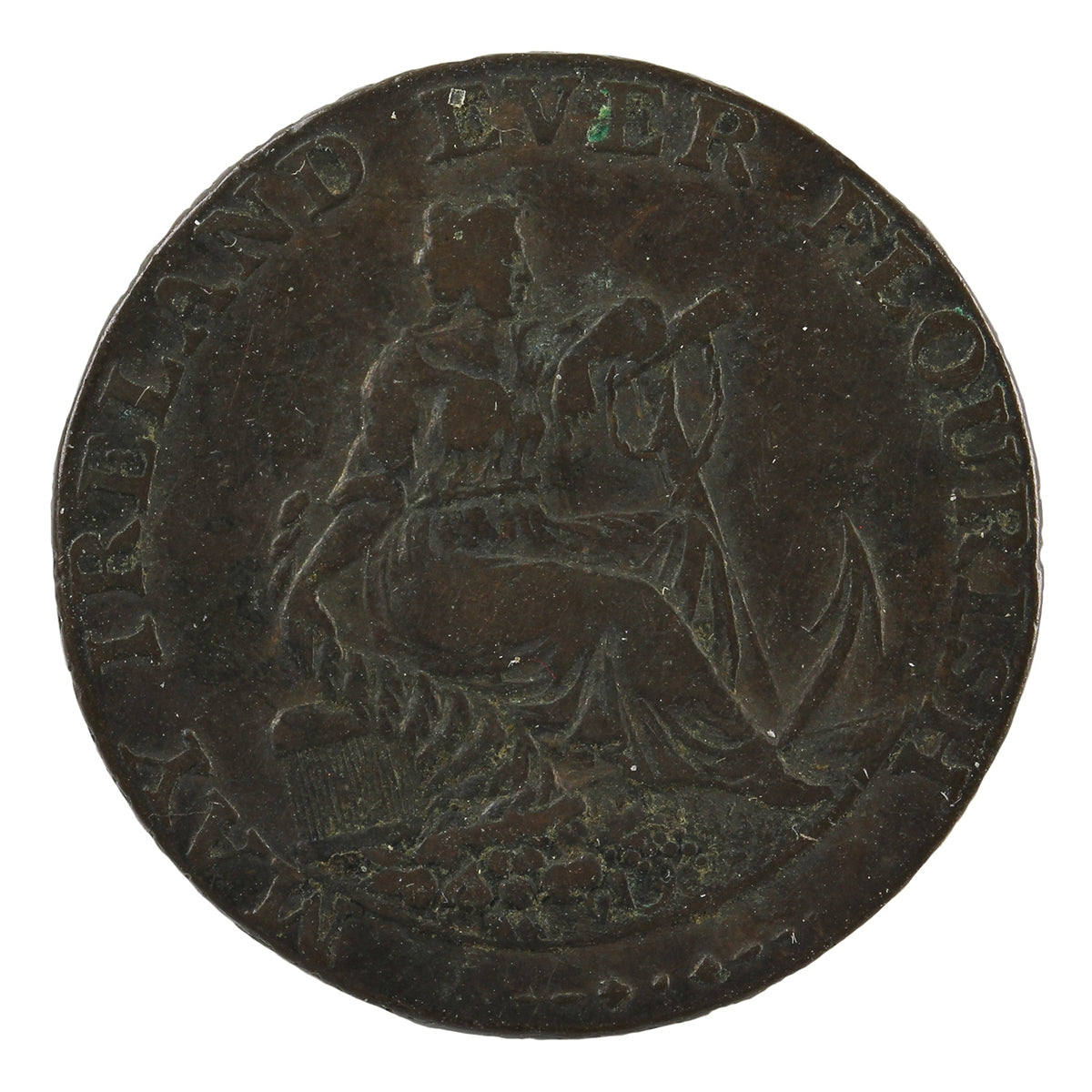 Ireland 1794 Dublin - Parker's 1/2 Penny Token F-VF (F15)