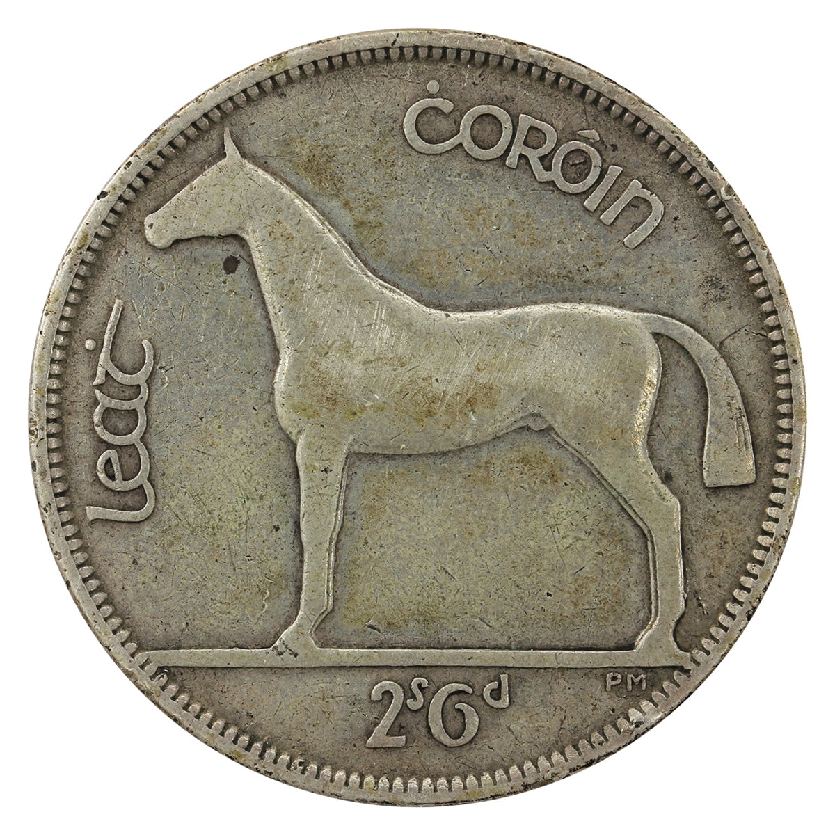 Ireland 1928 1/2 Crown F-VF (F15)