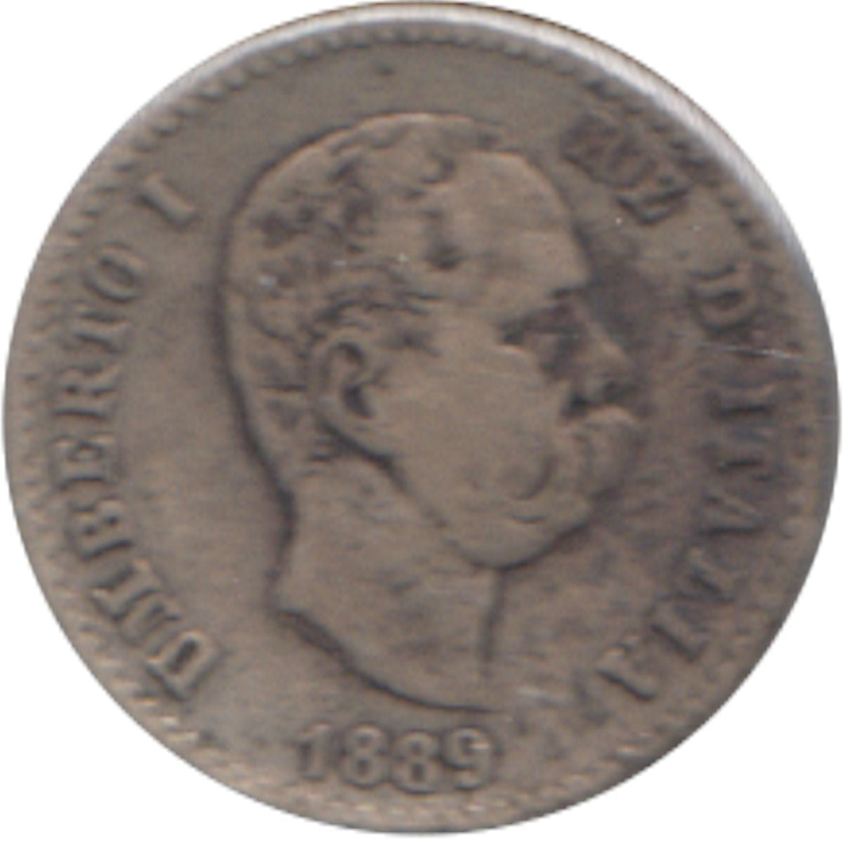 Italy 1889R 50 Centesimi Fine (F12) $
