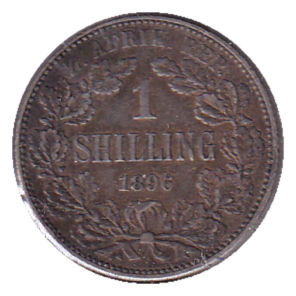 South Africa 1896 Shilling Extra Fine (EF-40) $
