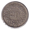 Switzerland 1850BB 20 Rappen VF-EF (VF30) $