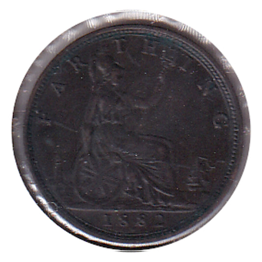 Great Britain 1882H Farthing EF-AU (EF45) $
