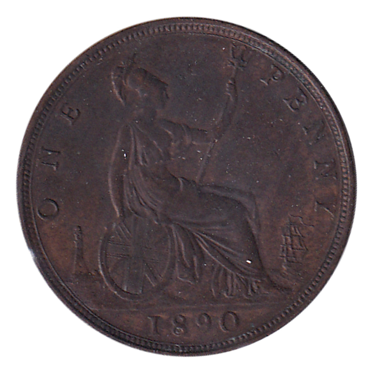 Great Britain 1890 Penny Extra Fine (EF40) $
