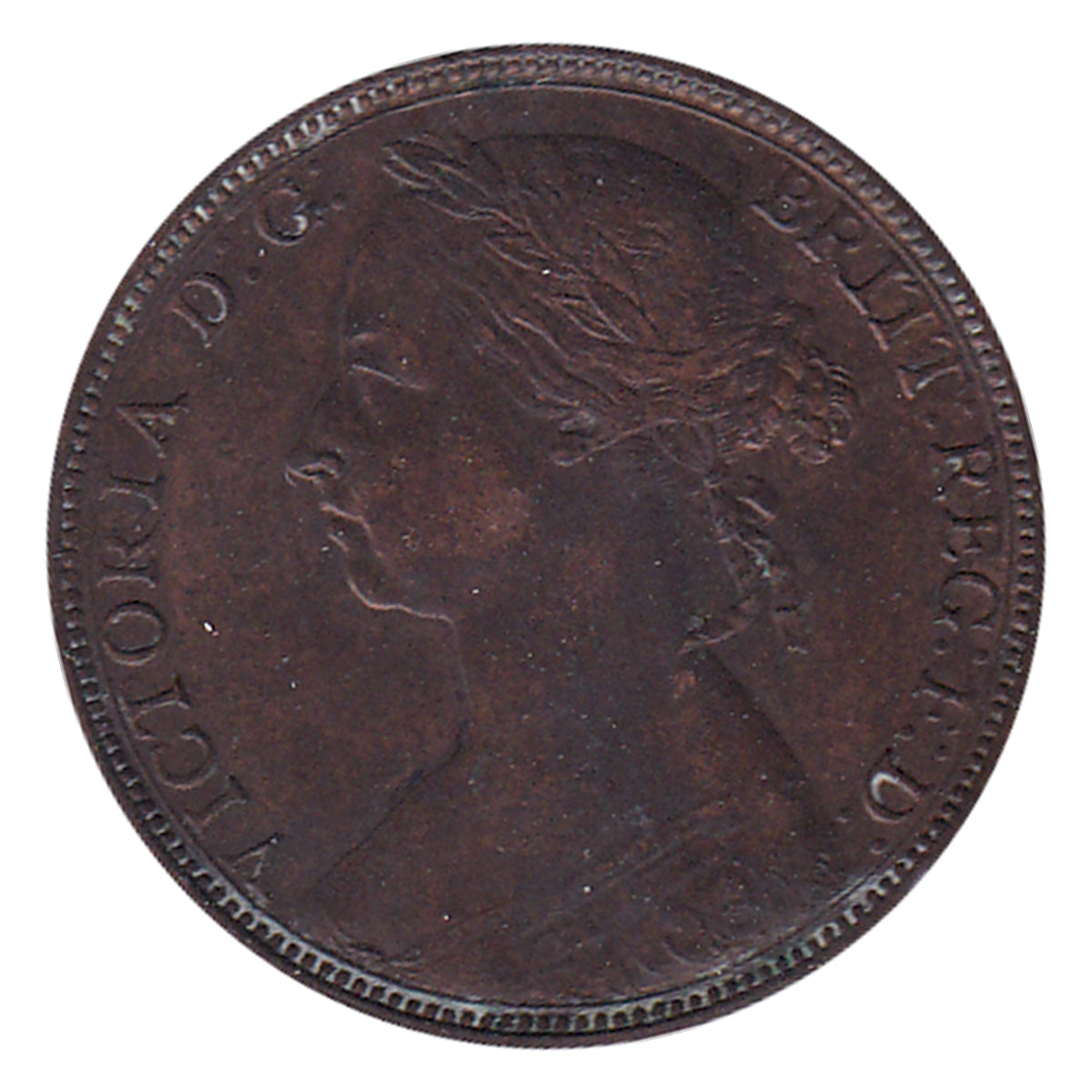 Great Britain 1890 Penny Extra Fine (EF40) $