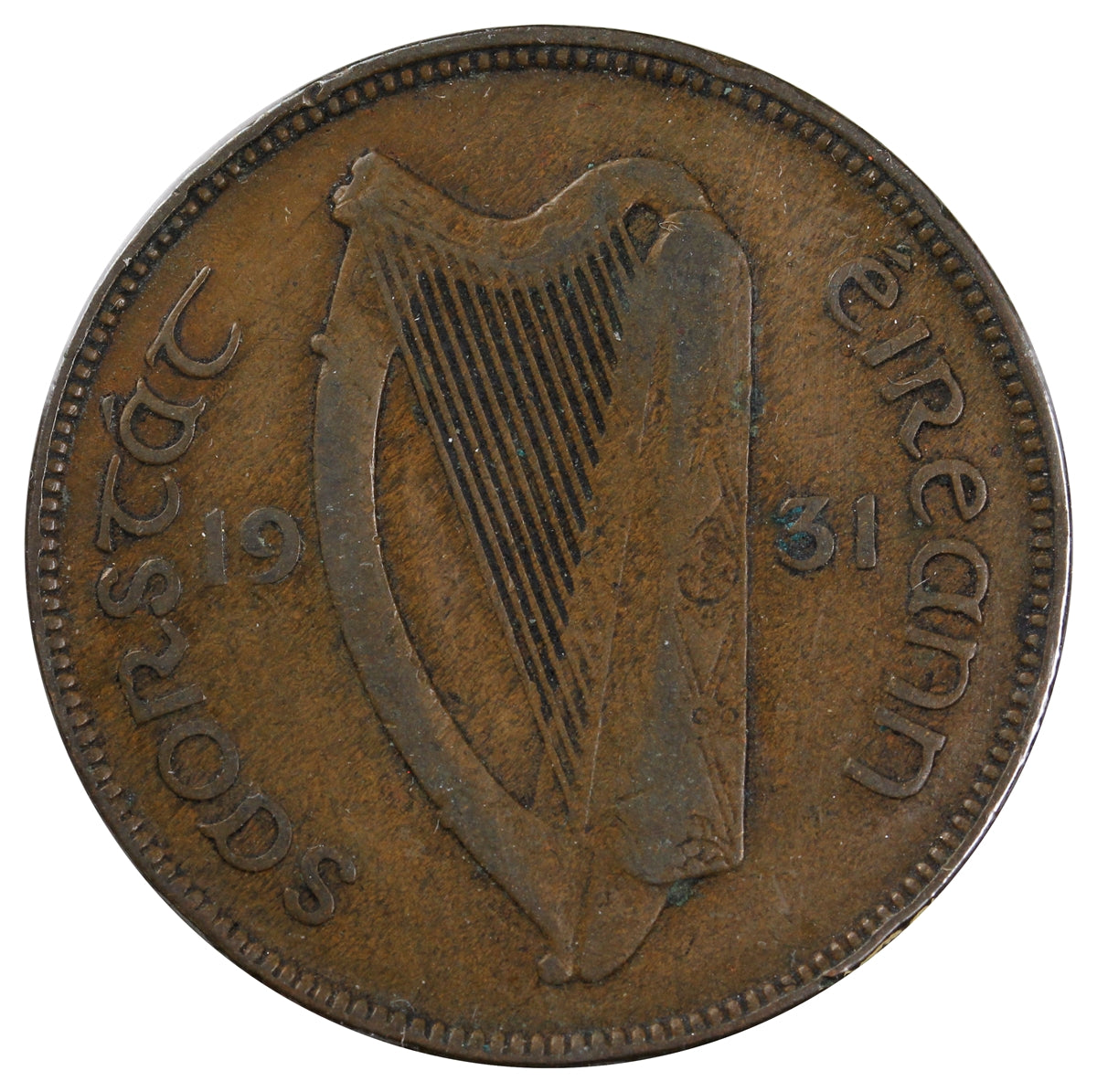 Ireland 1931 Penny Extra Fine (EF-40)