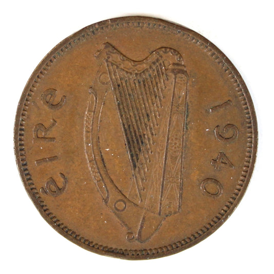 Ireland 1940 1/2 Penny EF-AU (EF-45)