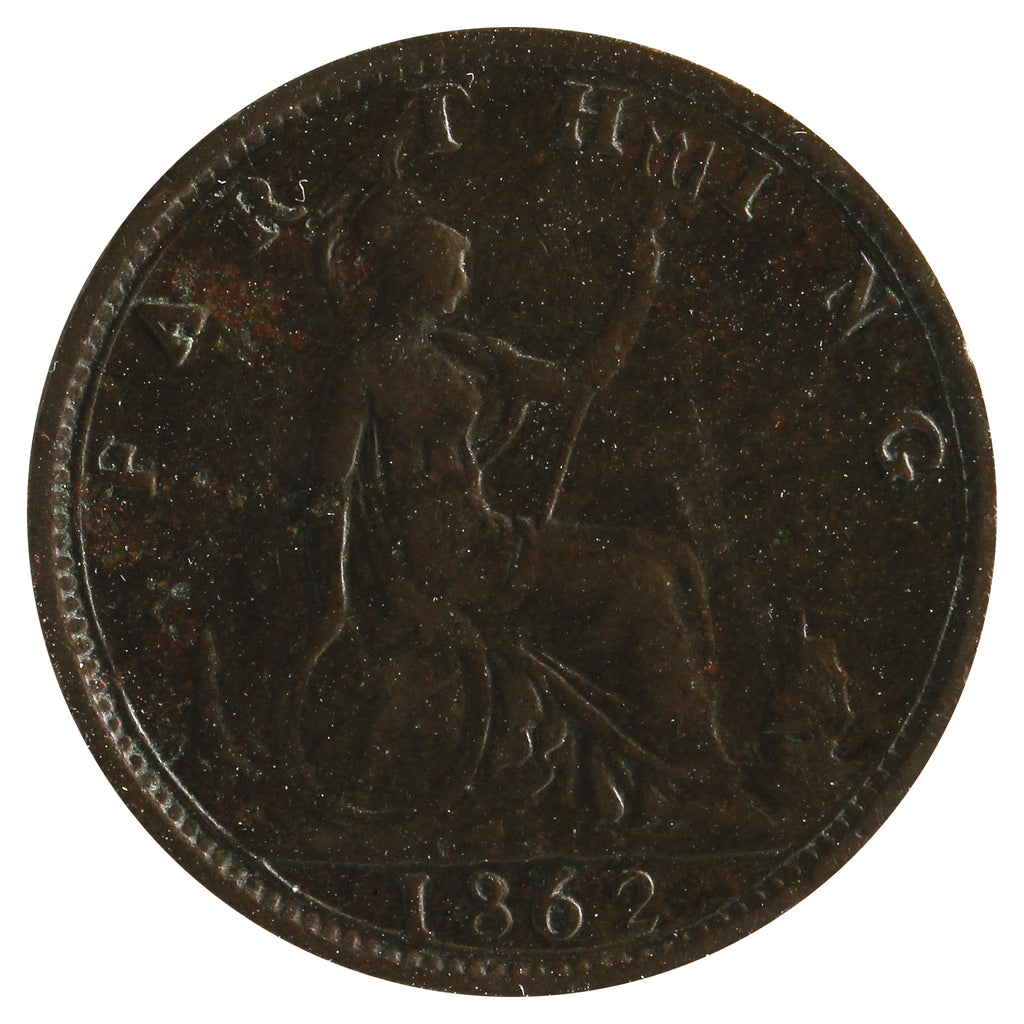 Great Britain 1862 Farthing VF-EF (VF30)
