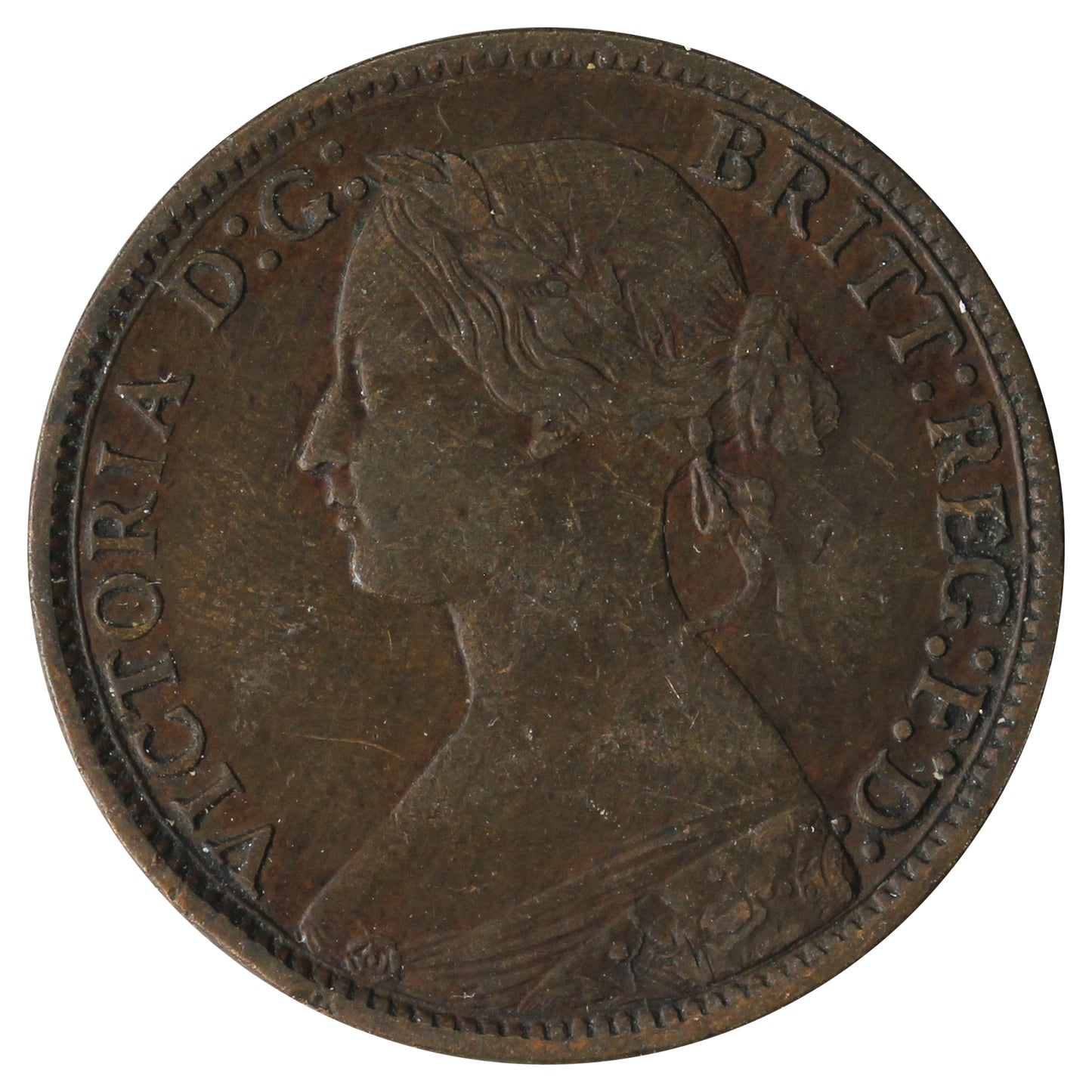 Great Britain 1873 Farthing VF-EF (VF30)