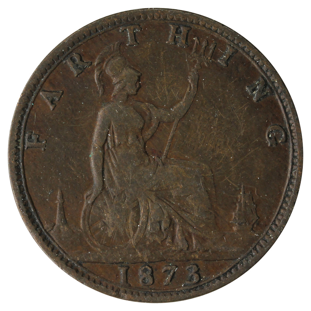 Great Britain 1873 Farthing VF-EF (VF30)