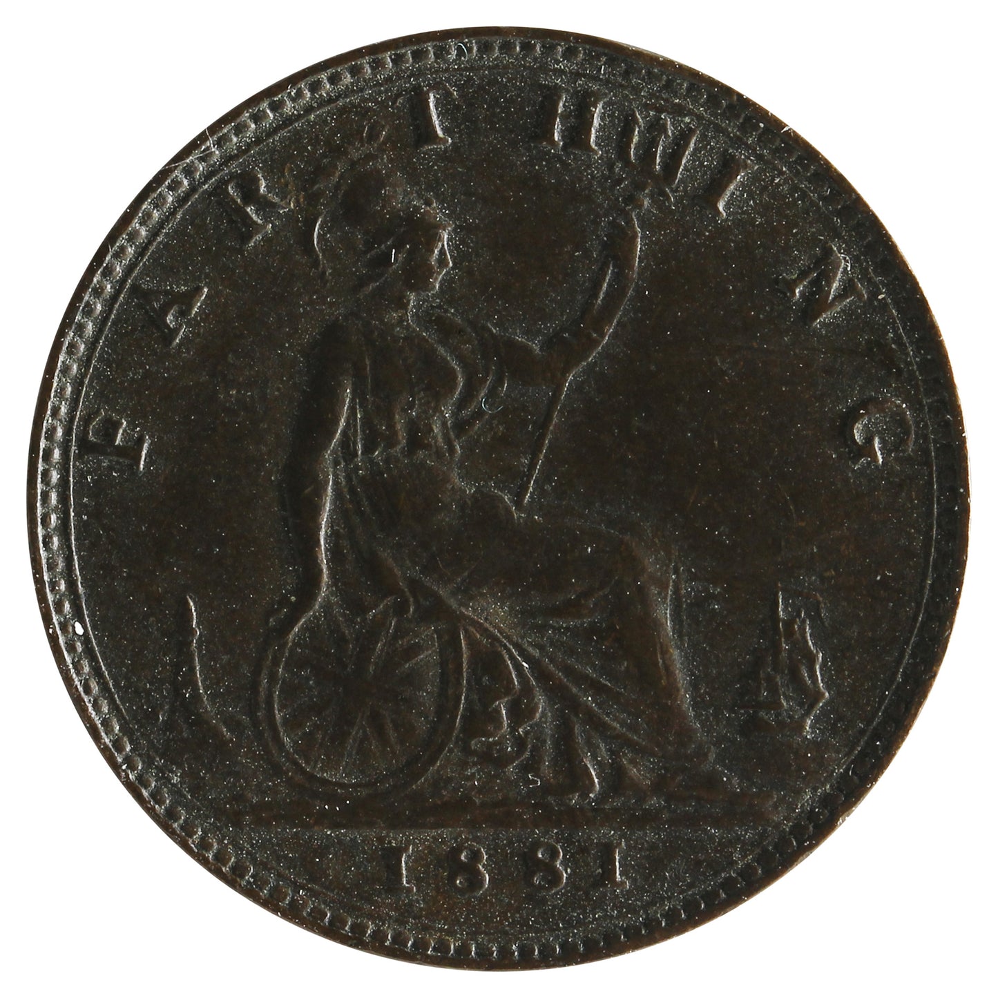 Great Britain 1881 Farthing VF-EF (VF30)