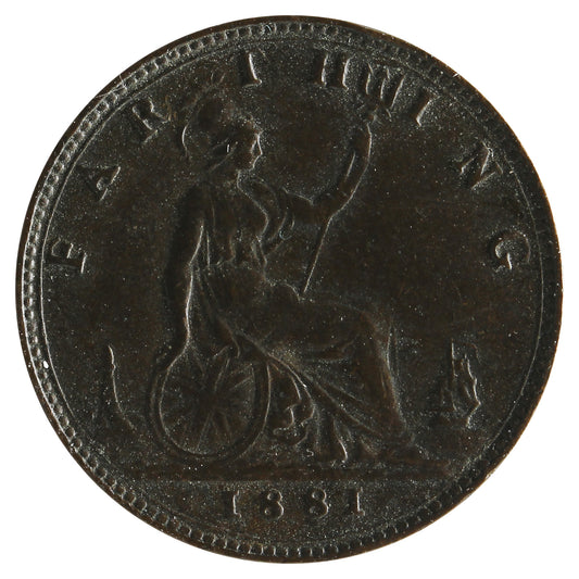 Great Britain 1881 Farthing VF-EF (VF30)