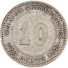 Straits Settlements 1873 10 Cents Very Good (VG8)