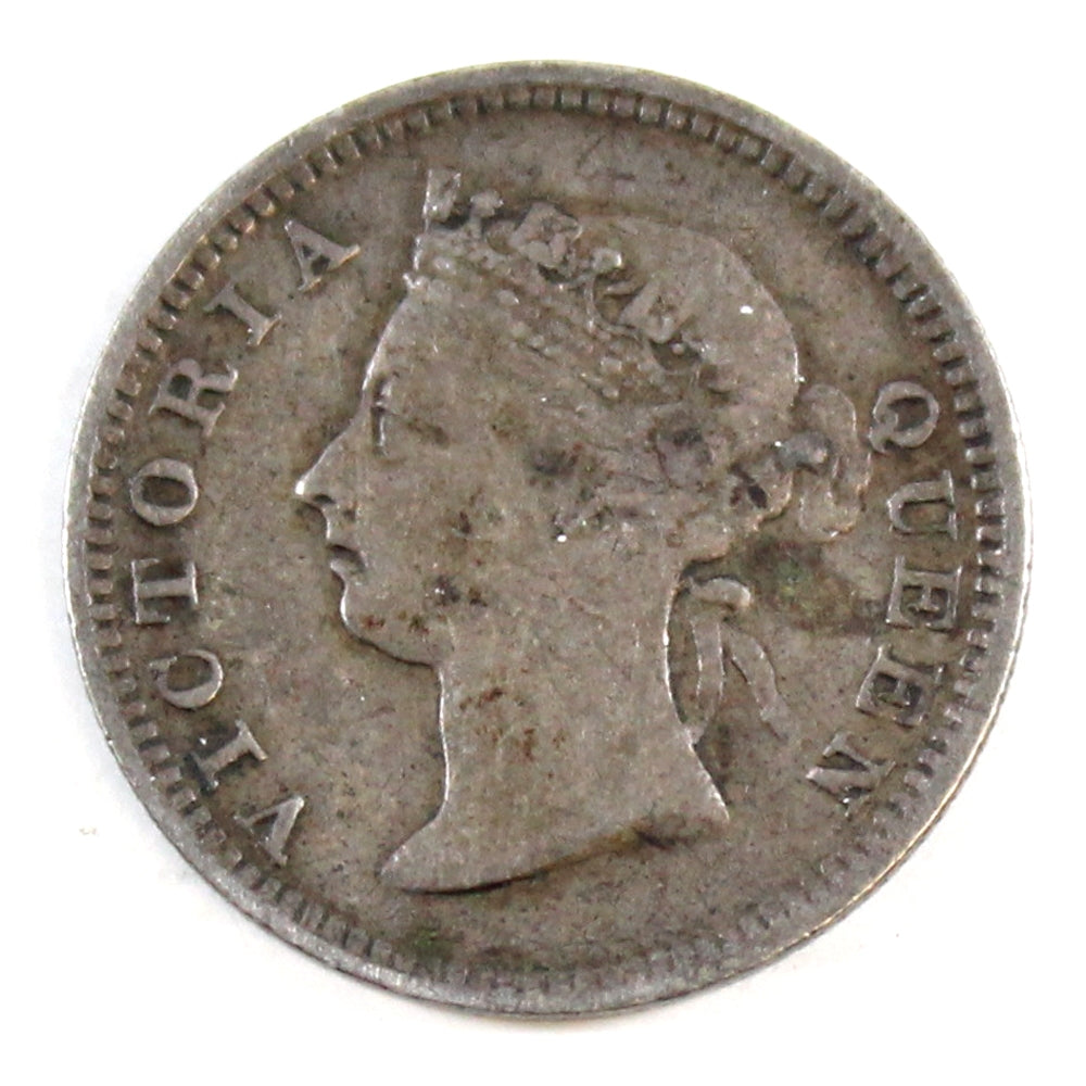 Straits Settlements 1899 5 Cents FIne (F12)