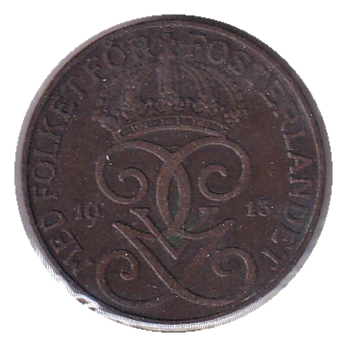 Sweden 1913 5 Ore Extra Fine (EF40)