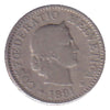 Switzerland 1891B 5 Rappen Fine (F-12)