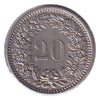 Switzerland 1932B 20 Rappen Almost Uncirculated (AU50)