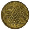 German Weimar Republic 1924A 50 Pfennig Extra Fine (EF40)