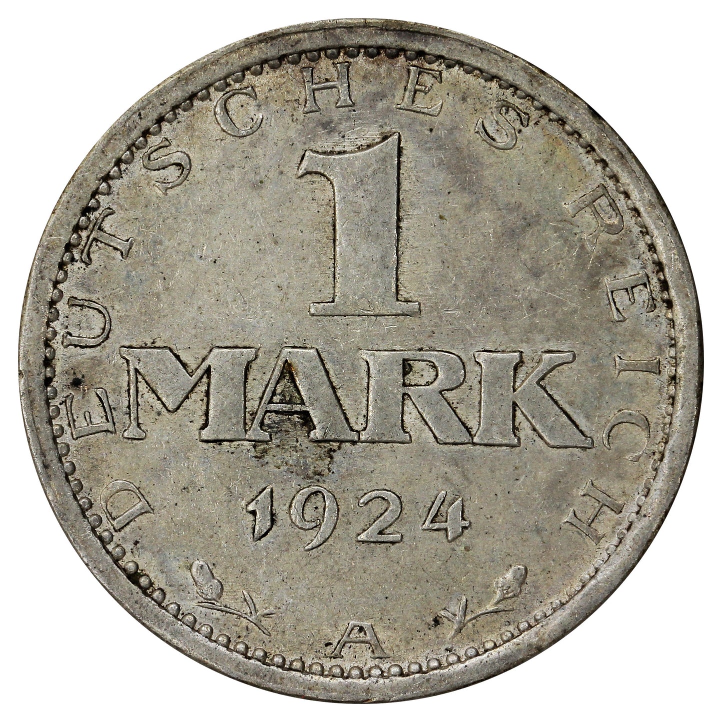 German Weimar Republic 1924A Mark Extra Fine (EF40)