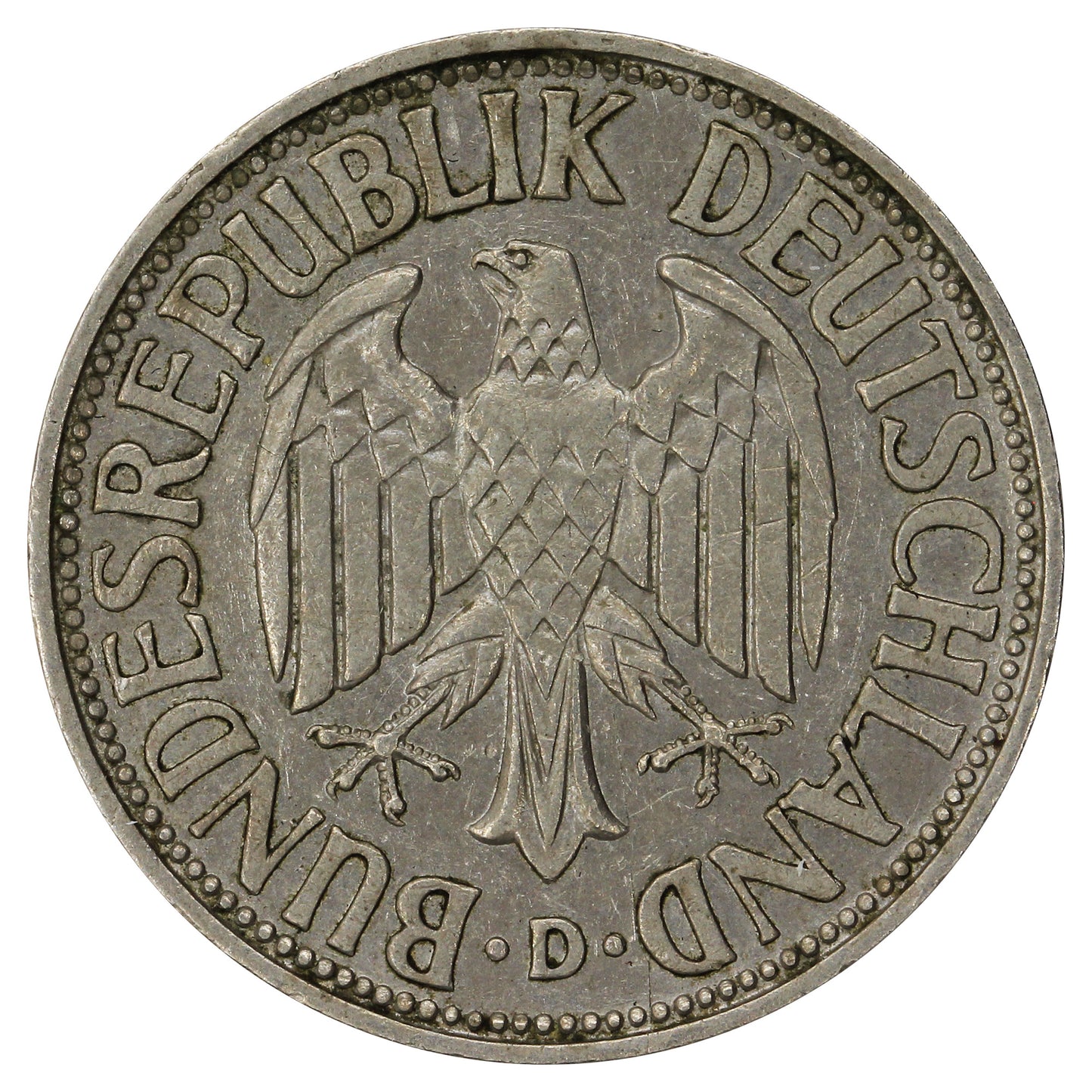 Germany 1959D Mark VF-EF (VF30)