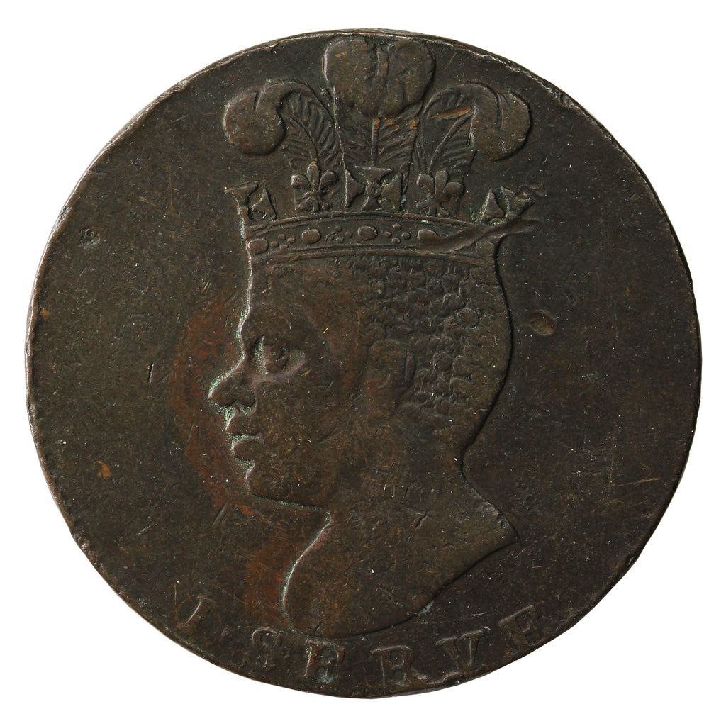 Barbados 1788 Penny VF-EF (VF30) $