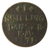 Denmark 1771 1 Skilling Very Fine (VF20) $