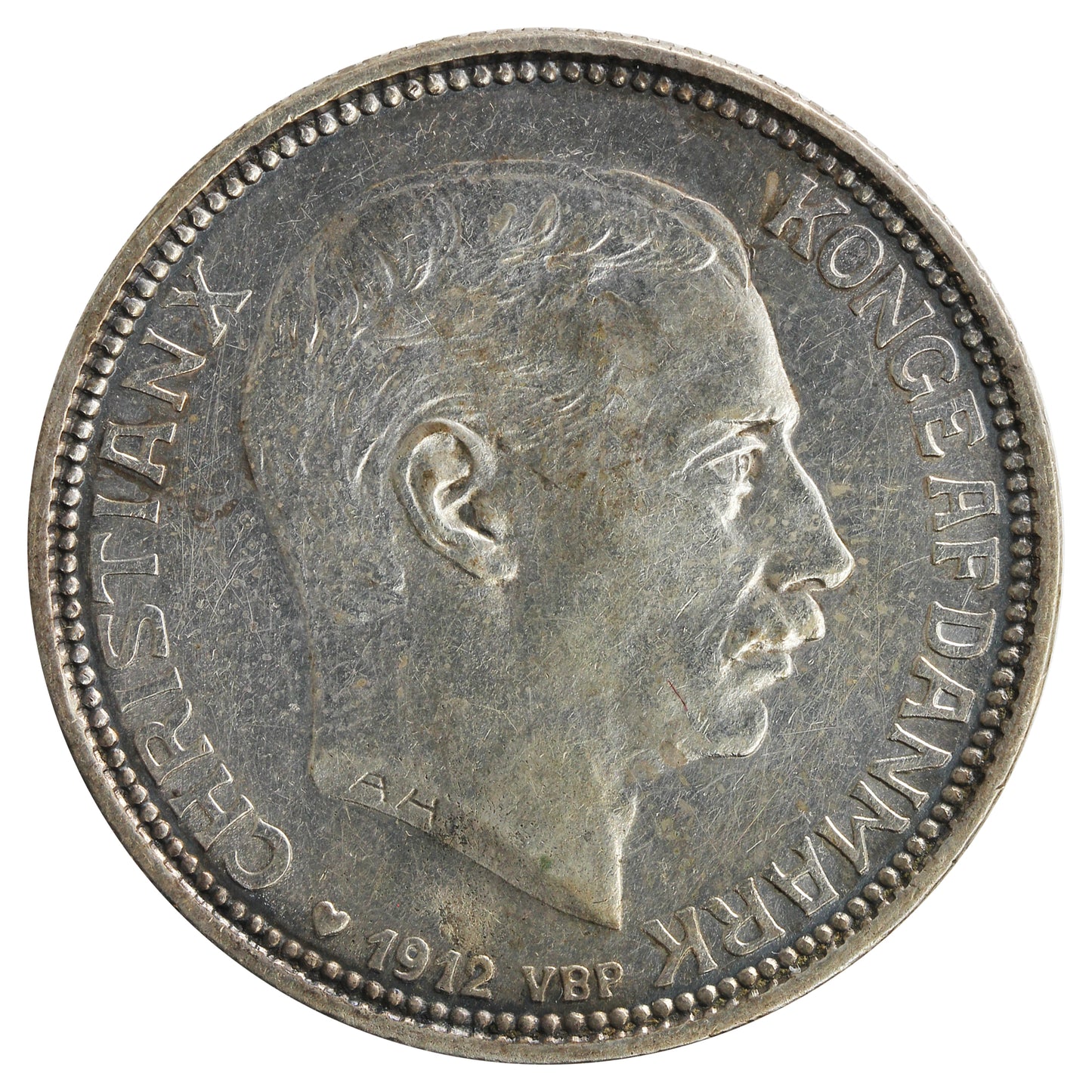 Denmark 1912 2 Kroner EF-AU (EF45) $