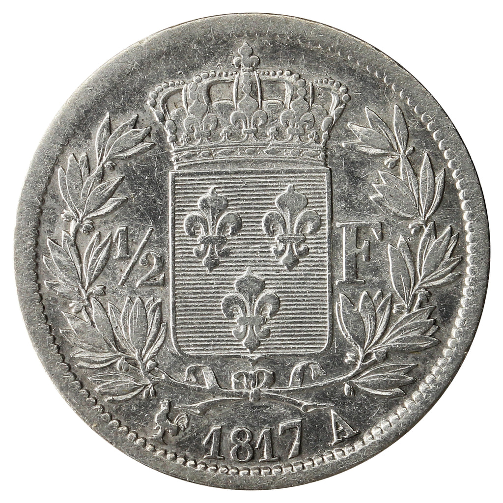 France 1817A 1/2 Franc Extra Fine (EF40) $