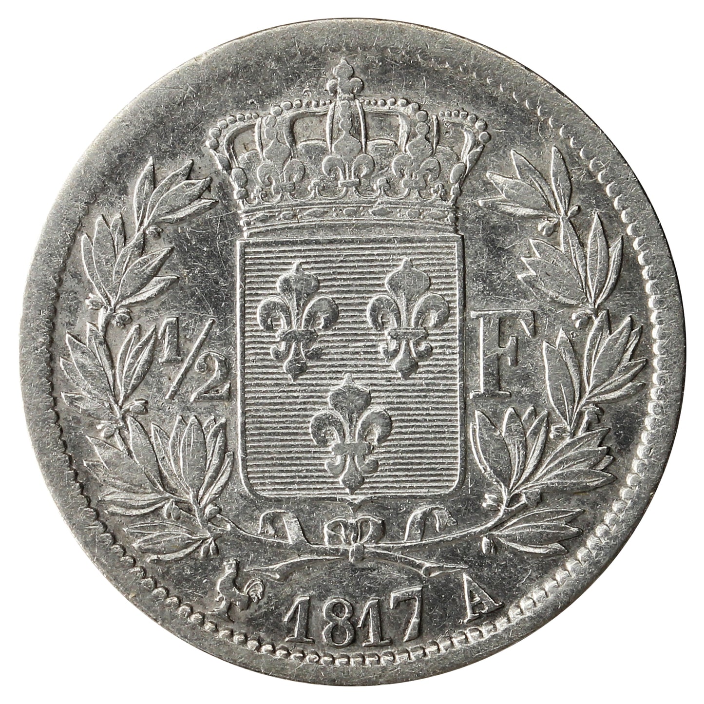 France 1817A 1/2 Franc Extra Fine (EF40) $