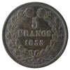 France 1833T 5 Francs VF-EF (VF30) $