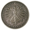 German States 1843 Frankfurt 2 Thaler EF-AU (EF45) $