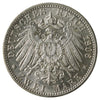 German States Wurttemberg 1906F 2 Marks Almost Uncirculated (AU50) $