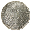 German States 1914J Hamburg 3 Marks Almost Uncirculated (AU50) $