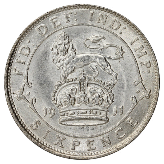 Great Britain 1911 6 Pence UNC+ (MS62) $