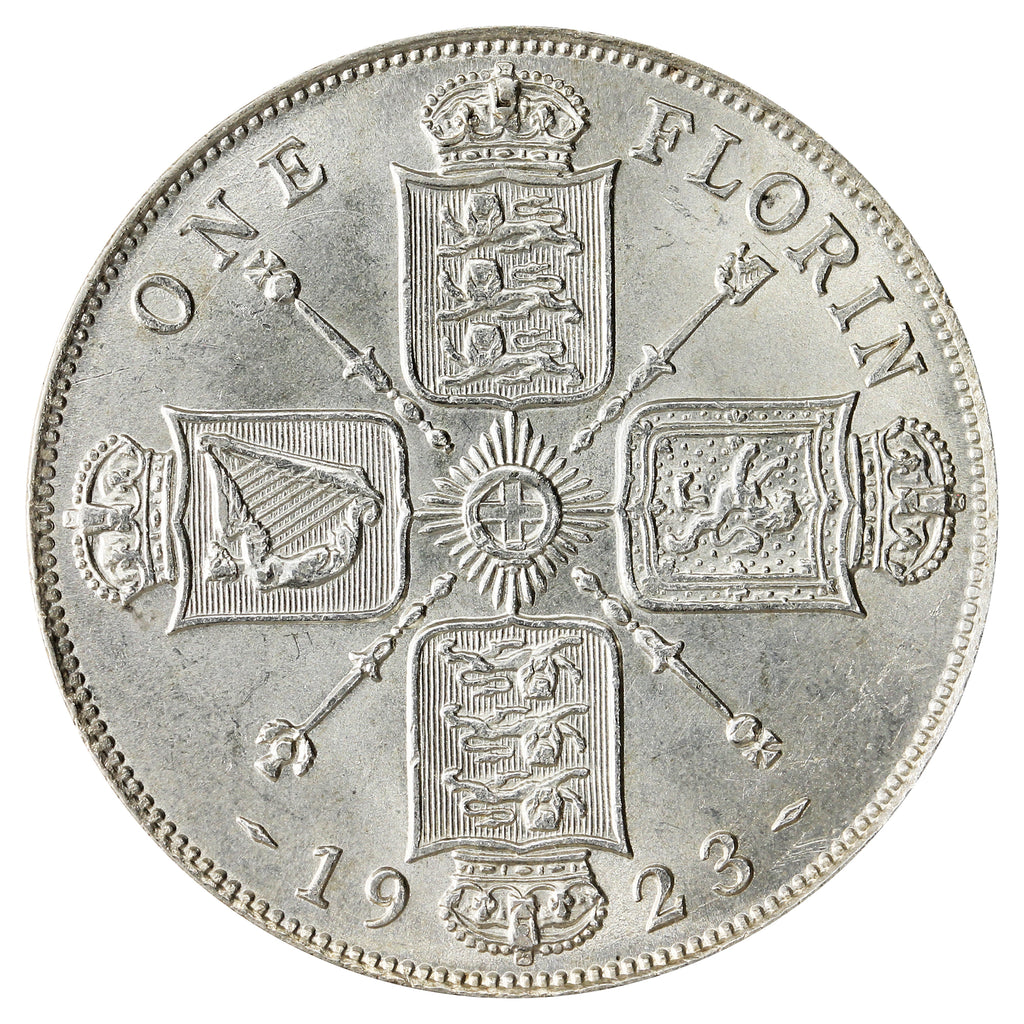 Great Britain 1923 Florin Brilliant Uncirculated (MS63) $