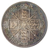 Great Britain 1887 Arabic 1 Double Florin Brilliant Uncirculated (MS63) $