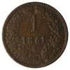 Austria 1861E 1 Kreuzer Extra Fine (EF40)