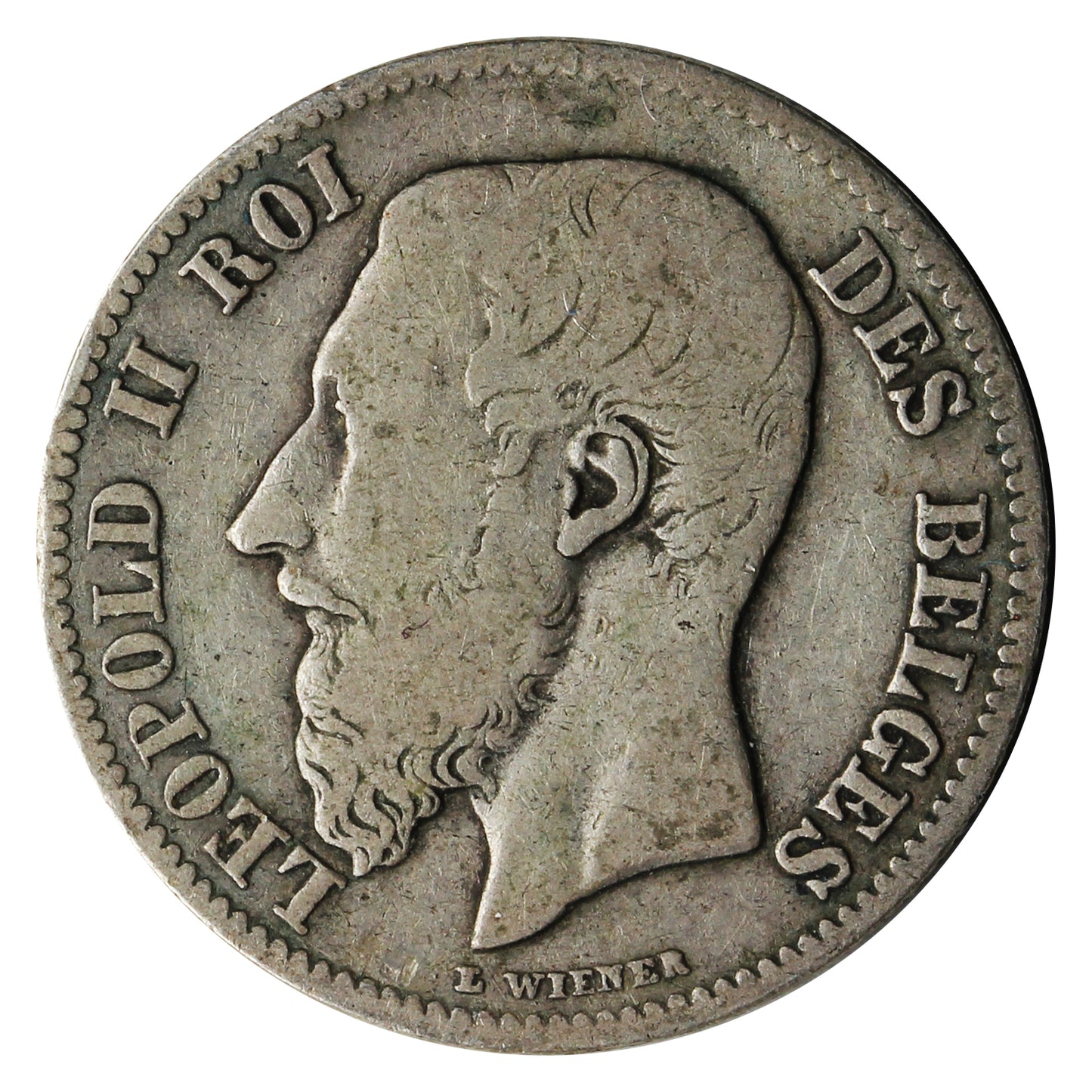 Belgium 1899 French 50 Centimes F-VF (F15)