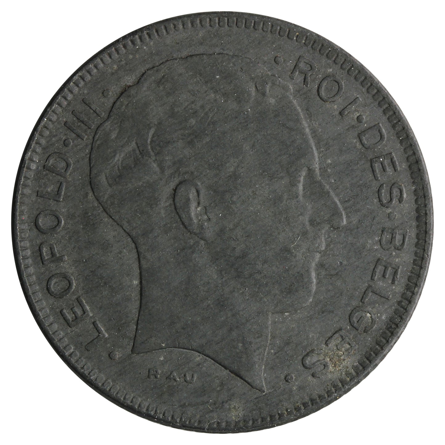 Belgium 1944 5 Francs Almost Uncirculated (AU50)