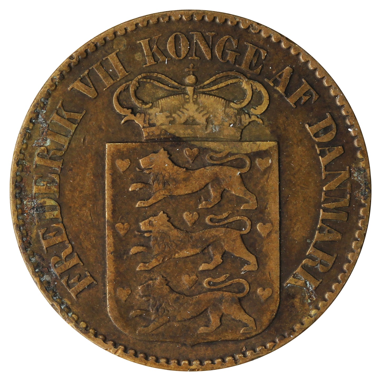 Danish West Indies 1860 1 Cent F-VF (F15)