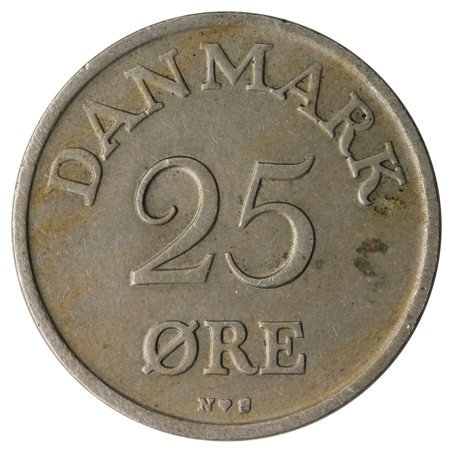 Denmark 1948 25 Ore Extra Fine (EF40)
